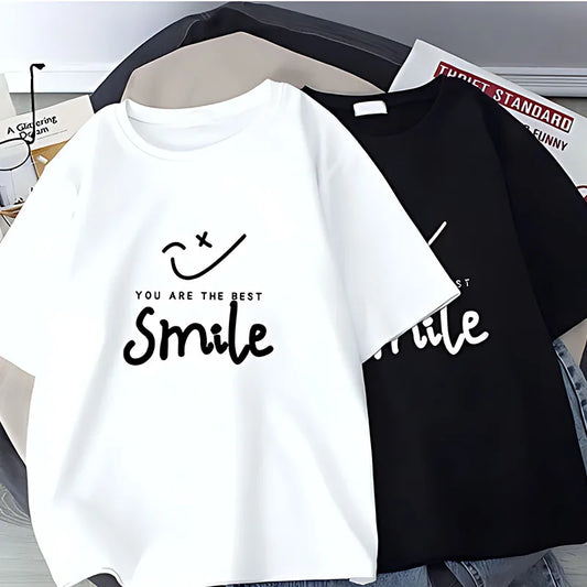 Summer Cotton Wash Women Short T-shirt