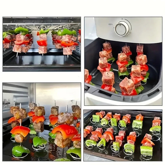 10pcs Air Fryer Oven, Vertical Grill, Skewer Grill